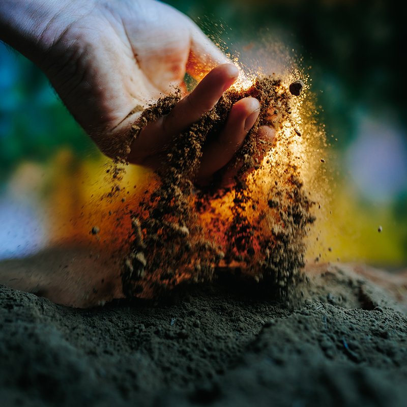 الأسمدة المخلوطة بكميات كبيرة