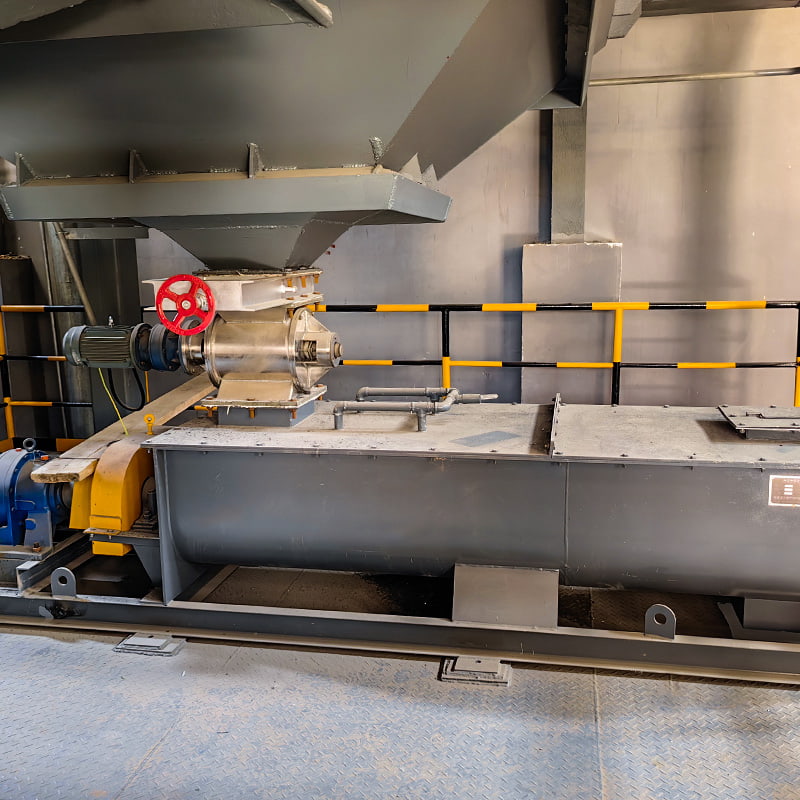 خلاط مرطب الغبار ذو العمود المزدوج